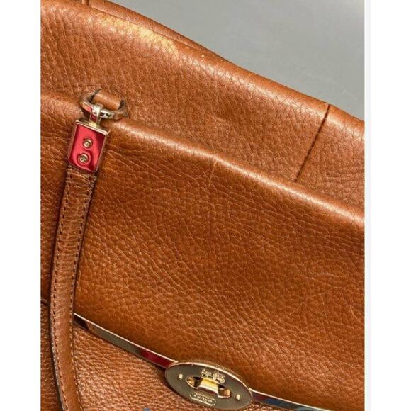 Coach Legacy Brown Pebbled Leather Satchel Shoulder Bag 25170 - Picture 7 of 7